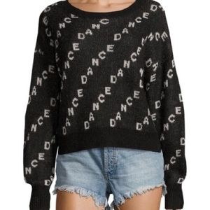 Wildfox Harlow Repeat Dance Logo Sweater